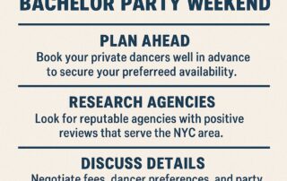 Information blog post on How to Book Private dancers in NYC for a Bachelor Party Weekend | Hot Party Stripper